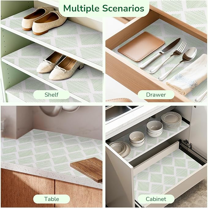 Drawer and Shelf Liner for Kitchen, Non-Slip Non-Adhesive Cabinet Liners for - Image 7