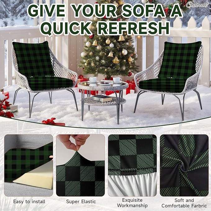 8Pcs High Elastic Sofa Seat Cushion Cover - Image 3
