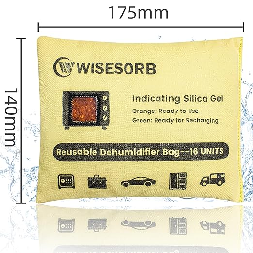 6 Pack 500G Reusable Silica Gel Desiccant Dehumidifier Bags, Color Indicating - Image 6