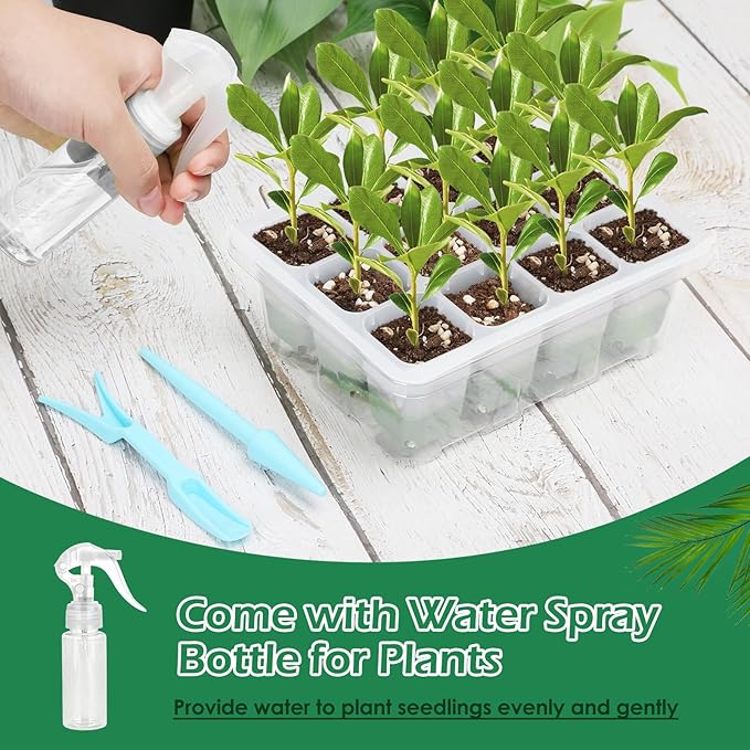 Reusable Seed Starter Tray, 4 Pack Silicone Seed Starter Kit - Image 5
