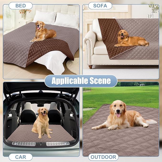 Smiry Waterproof Dog Bed Cover Pet Blanket, Soft Washable Dog Blanket - Image 7