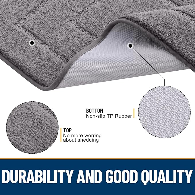 Smiry Dog Door Mat for Muddy Paws, Absorbs Moisture and Dirt, Low-Profile - Image 3