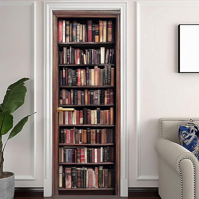 3D Door Stickers, Peel and Stick Vinyl Wallpaper ，Self-Adhesive Mural - Image 2