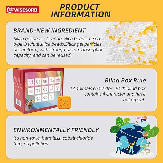 16Pcs 200g Desiccant Dehumidifier Bags, Rechargeable Indicating Silica Gel Beads - Image 5