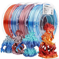 AMOLEN Silk PLA Bundle, 3D Printer Silk Gradient 1.75mm Silk Shiny Filament by AMOLEN