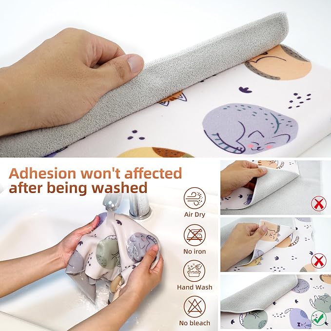 Self-Adhesive Magic Cloth Makeup Bag, Portable Protective Cosmetic Pouch - Image 5