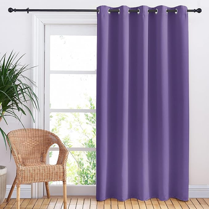 NICETOWN Lilac Purple Bedroom Blackout Curtain Panel, 1 Panel, 70 x 84 inch by NICETOWN