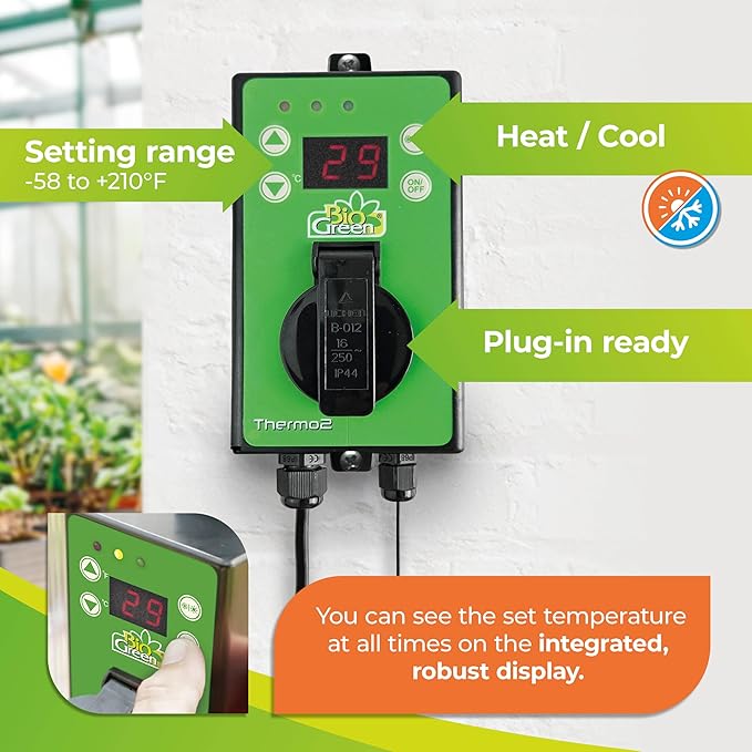 BioGreen TER2/US Thermo 2 Digital Greenhouse Thermostat - Image 4