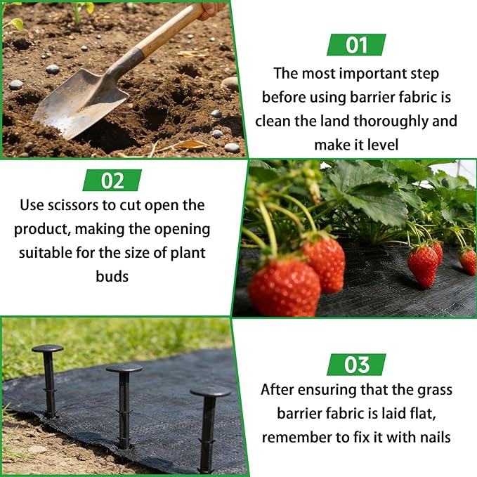 Weed Barrier Fabric Planting Cover - Image 8