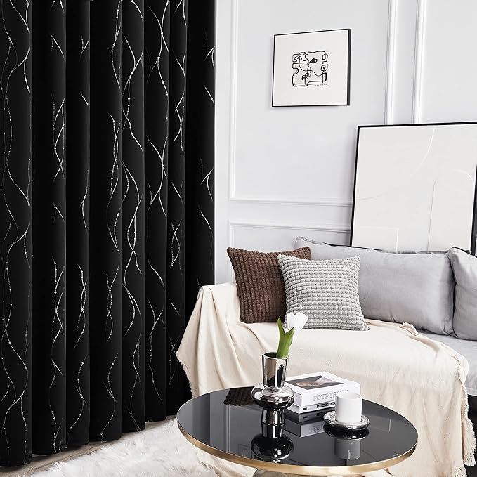 Deconovo Blackout Curtains 38 x 36 Inch 2 Panels, Thermal Insulated Soundproof - Image 5
