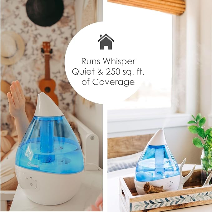 Crane Droplet Ultrasonic Teardrop Cool Mist Air Humidifier, 0.5 Gallon - Image 5