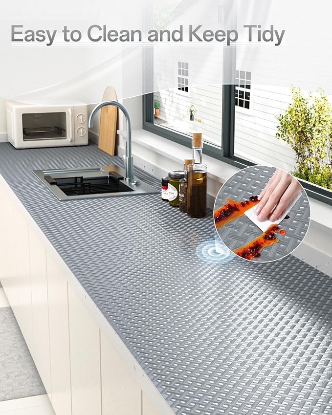 Shelf and Drawer Liner for Kitchen Cabinet, Non-Adhesive 12in x 360in - Image 7