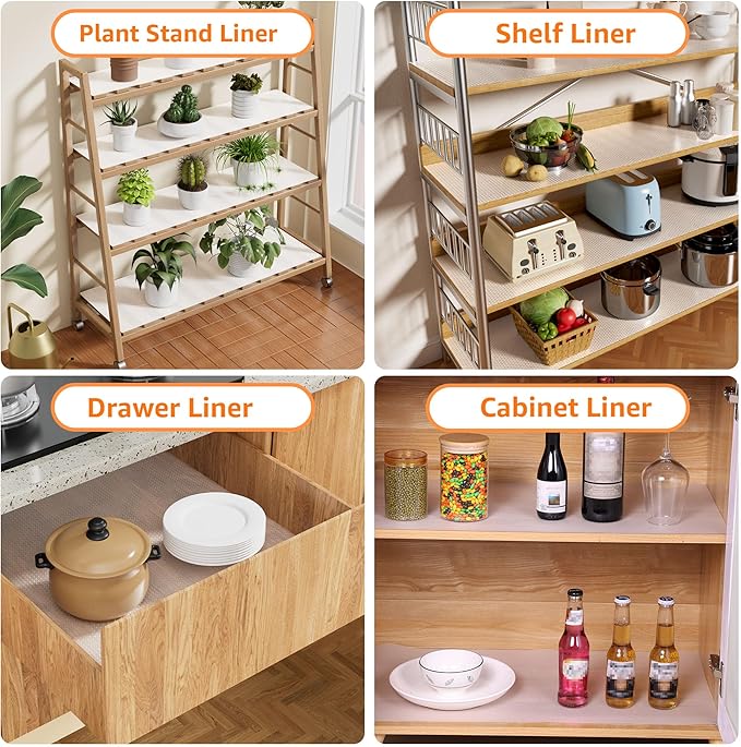 Shelf Liners for Wire Shelving Thick: 17.5 Inch Wide Clear Pantry Cabinet Liner - Image 7