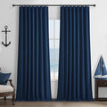 Navy Blue Blackout Curtains 108 Inch Length by QJMYDECO