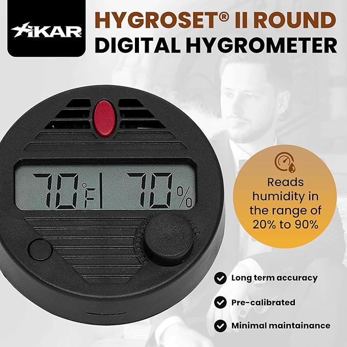 HygroSet II Round Adjustable Digital Hygrometer - Image 5