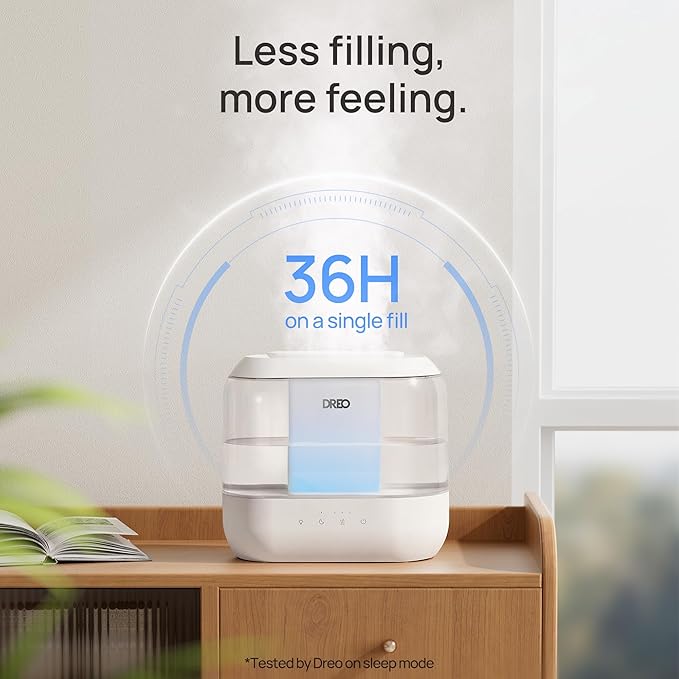Dreo Humidifiers for Bedroom, 4L Top Fill for Large Room, 36H Runtime, 28 dB - Image 5
