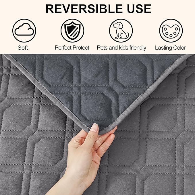 Smiry Waterproof Dog Blanket, 68x82 Inch Soft Pet Bed Cover Reversible - Image 3