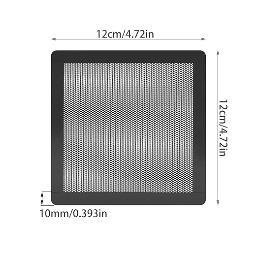 120mm Magnetic PC Case Dust Filter, 4 Pack PVC Mesh 0.8mm | 0.8mm ultra-fine - Image 6