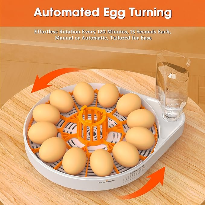 Incubators for Hatching Eggs, 12 Eggs Smart Incubator - Image 6