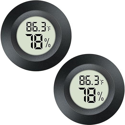2 Pack Hygrometer Thermometer Mini Digital LCD Monitor Indoor/Outdoor Humidity - Image 7