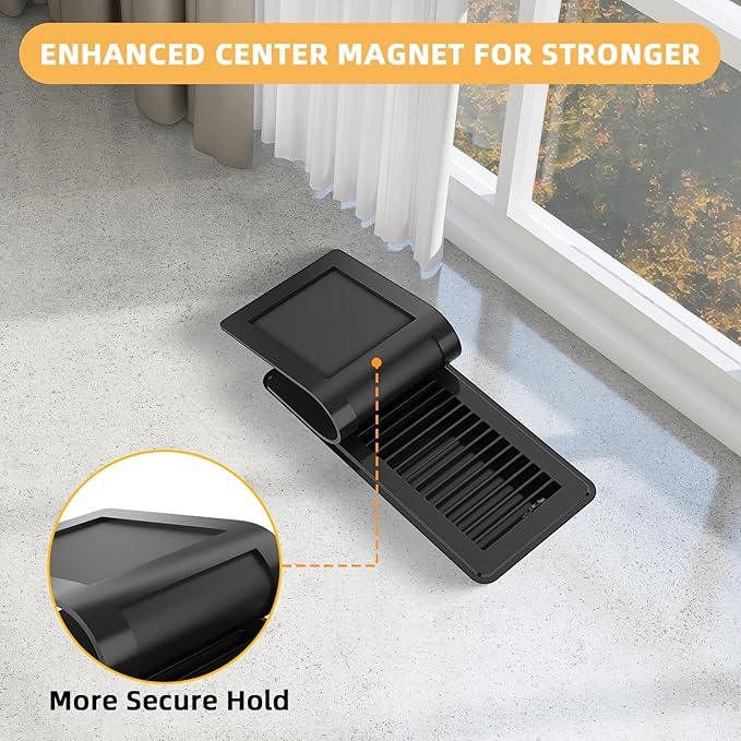 Magnetic Vent Covers for Complete Sealing, 5.5" X 16" for Home Floor, and - Image 4