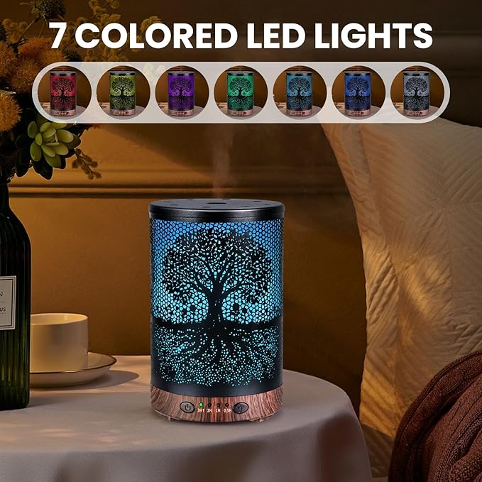Essential Oil Diffuser 120ML Metal Aromatherapy Diffuser - Image 3