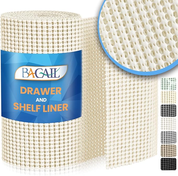 BAGAIL Drawer and Shelf Liner, 24 in X 20 Ft Non-Adhesive Shelf Liners by BAGAILBASICS