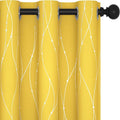 Deconovo Yellow Curtains, Thermal Insulated Soundoroof Pravicy Curtain by Deconovo