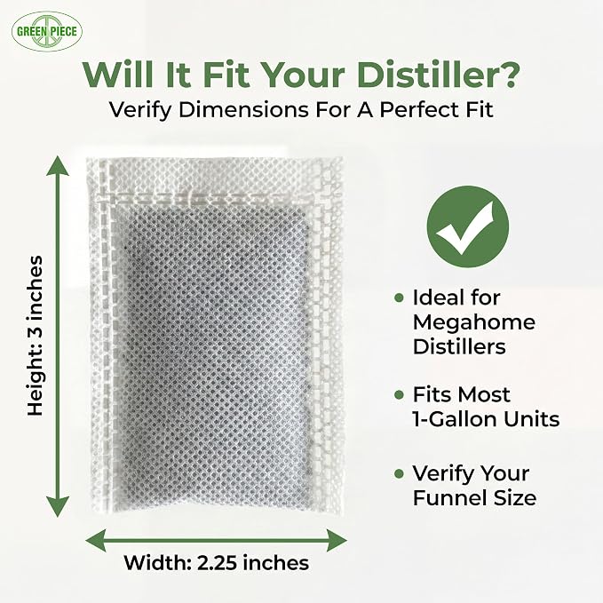 Green Piece Distiller Filters – Activated Charcoal Carbon Sachets Odor & VOC - Image 3