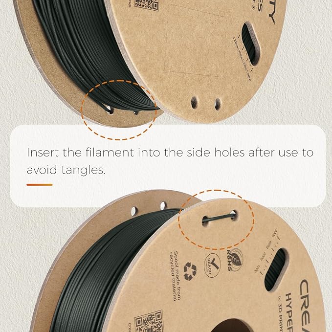 Creality Carbon Fiber Filament PLA 1.75mm, Hyper PLA-CF 3D Printer Filament - Image 5