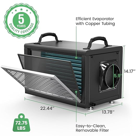 Waykar 130 Pints Energy Star Most Efficient Commercial Dehumidifier - Image 6