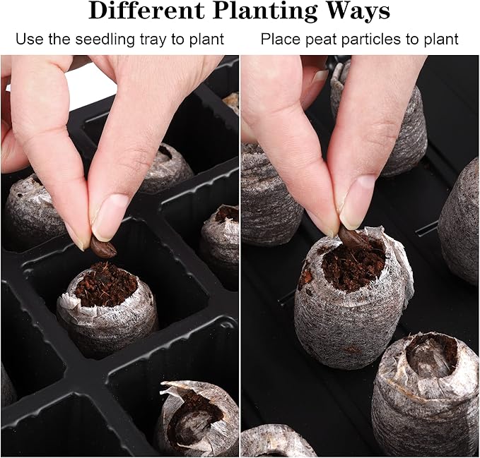 4 Pack 24-Cells Seed Starter Tray Kit Germination Tray - Image 5