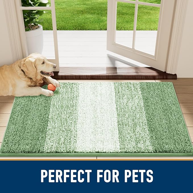 Smiry Dog Door Mat for Muddy Paws, Absorbs Moisture and Dirt, Low-Profile - Image 7