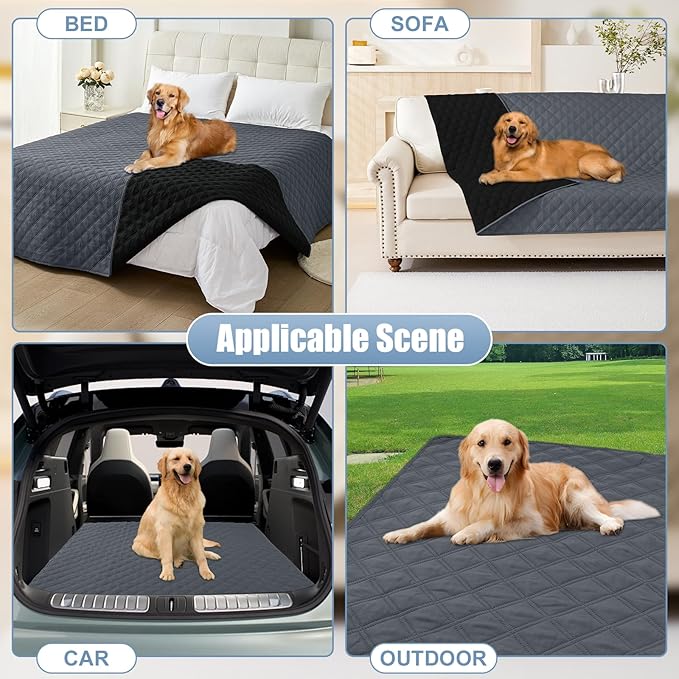 Smiry Waterproof Dog Bed Cover Pet Blanket, Soft Washable Dog Blanket - Image 7