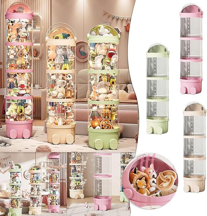 Rotating Toy Storage Tower, 2025 New Tube Storage - Image 2