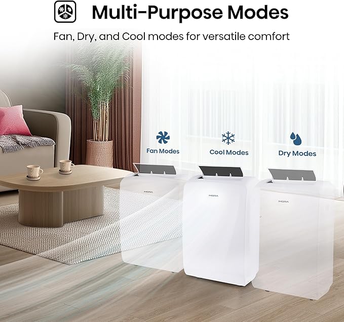 Mora Mora by Hisense Smart 7, 000 BTU, 300 BTU, 300 SF Portable AC, 3 Operating - Image 4