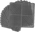 MYFAMIREA Modular Interlocking Cushion 12 Pack 11.8" x 11.8" Rubber Floor Tiles by MYFAMIREA