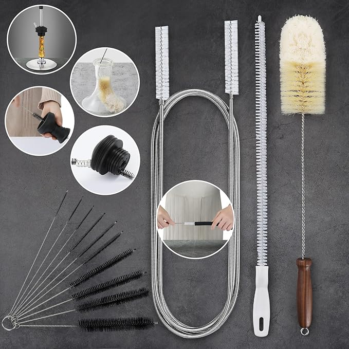 Hookah Brush Cleaning Kit 4 Brushes， Hookah Set | Bottle Cleaner Tube Pipe - Image 7