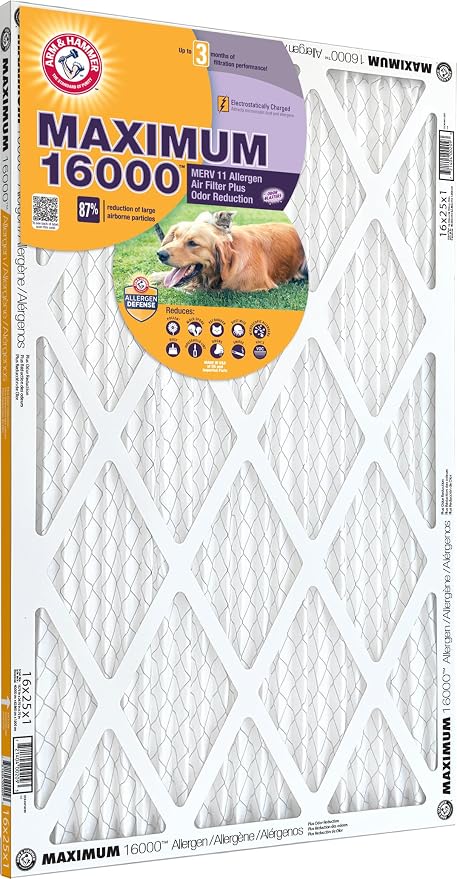 Arm & Hammer Max Allergen & Odor Reduction 20x30x1 Air and Furnace Filter - Image 2