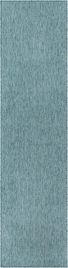 Unique Loom Collection Casual Transitional Solid Heathered Indoor/Outdoor - Image 3