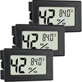Indoor Hygrometer Thermometers 3 Pack Humidity Meters Gauge Mini Digital by EWPJDK