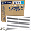 30x16 Inch Air Return Vent Cover Decorative – Premium Aluminum AC Vent Cover by LAMINAIRE