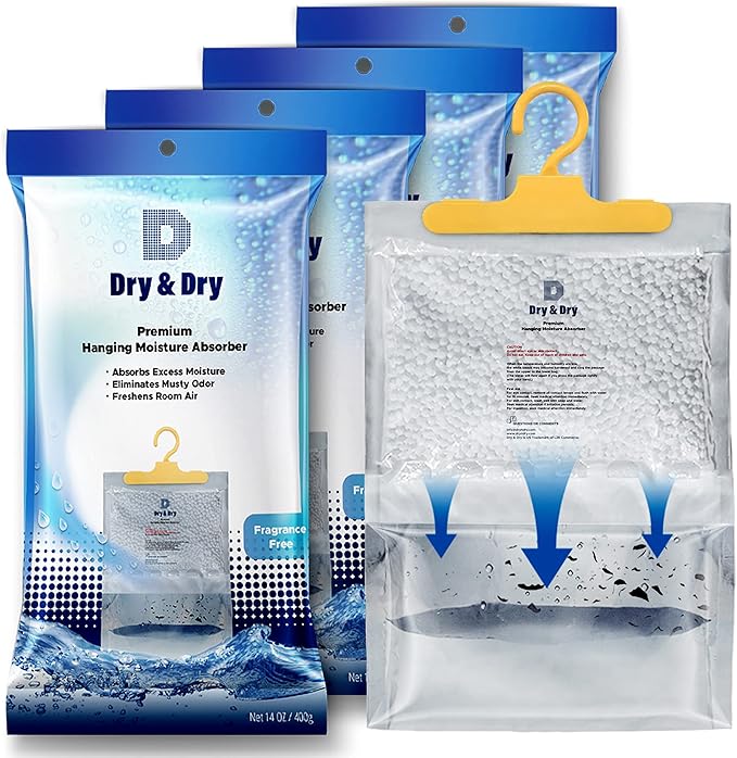 Dry & Dry 4 Pack Premium Moisture Absorbers by DryDry