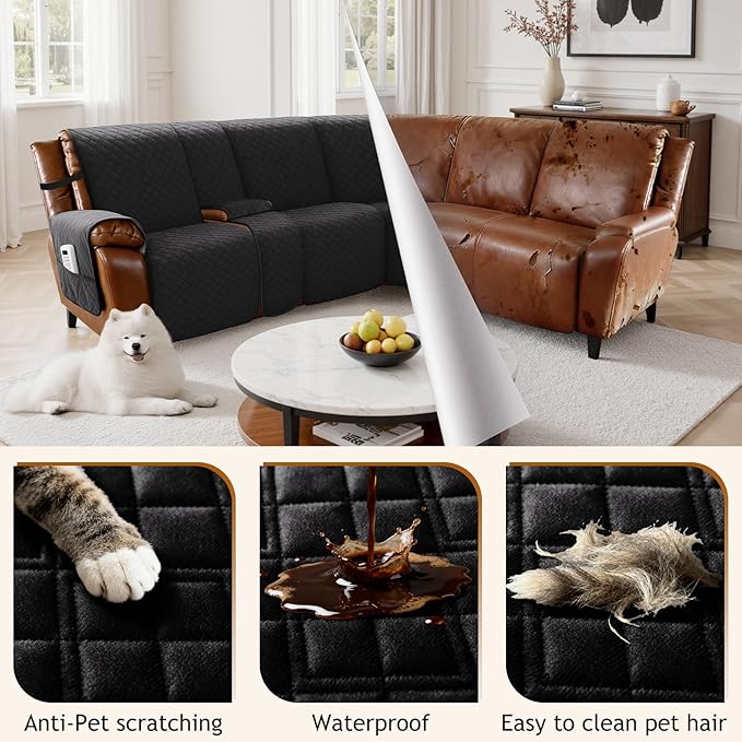 Arfntevss Waterproof Recliner Sectional Couch Covers - Image 6