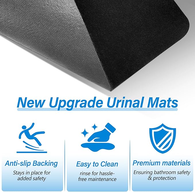 Urinal Mats for Men Bathroom, Urinal Floor Mats, Non-Slip Water Deodorization - Image 3