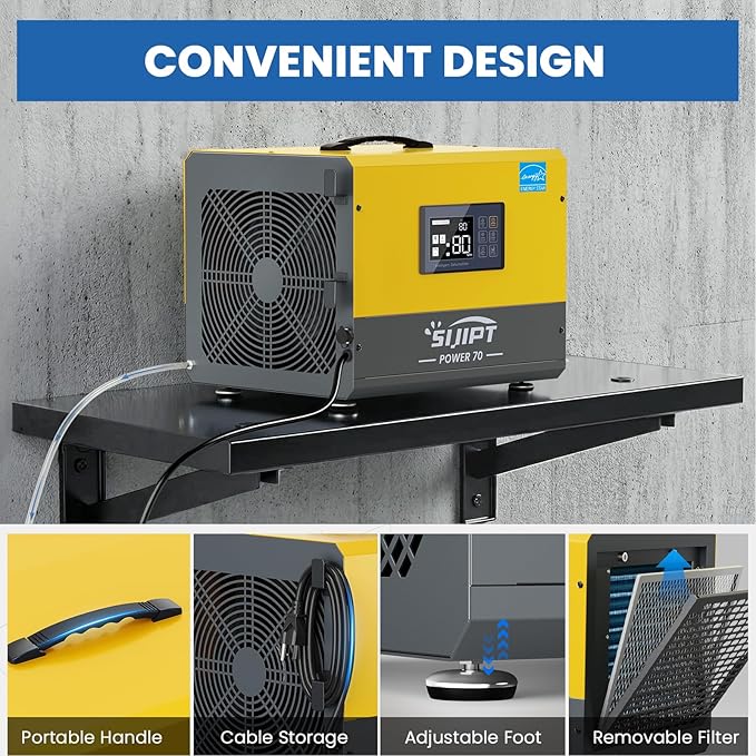 70 Pint Crawl Space Dehumidifier - Image 6