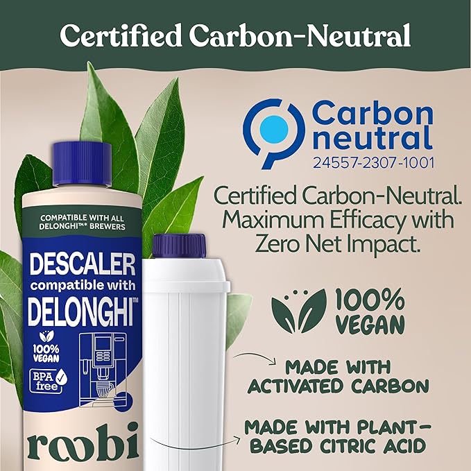 Roobi DeLonghi Compatible Cleaning Descaling Kit. Includes 1 Bottle of - Image 3