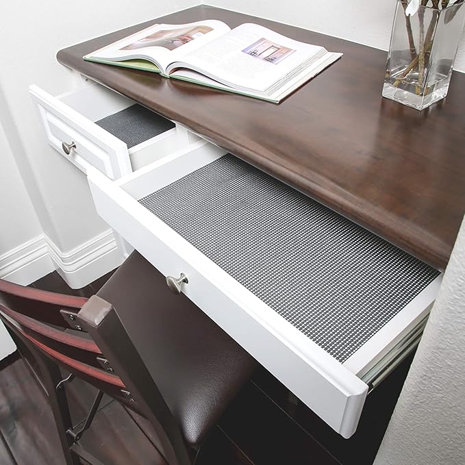 Smart Design Classic Grip Shelf Liner – 12in x 20ft – Non-Adhesive Drawer Liner - Image 3