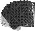 MYFAMIREA Modular Interlocking Cushion 12 Pack 11.8" x 11.8" Rubber Floor Tiles by MYFAMIREA