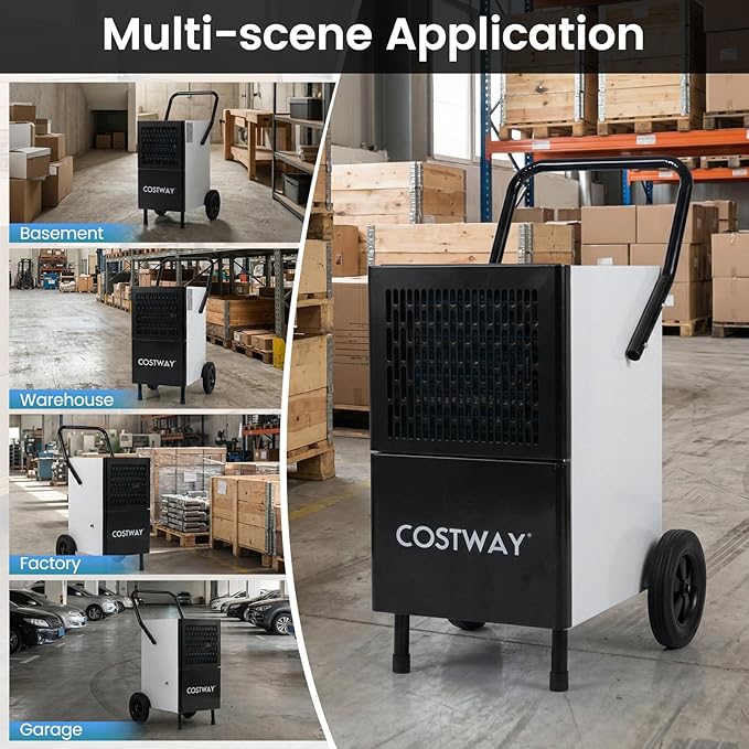 COSTWAY 189 Pints Commercial Dehumidifier - Image 6
